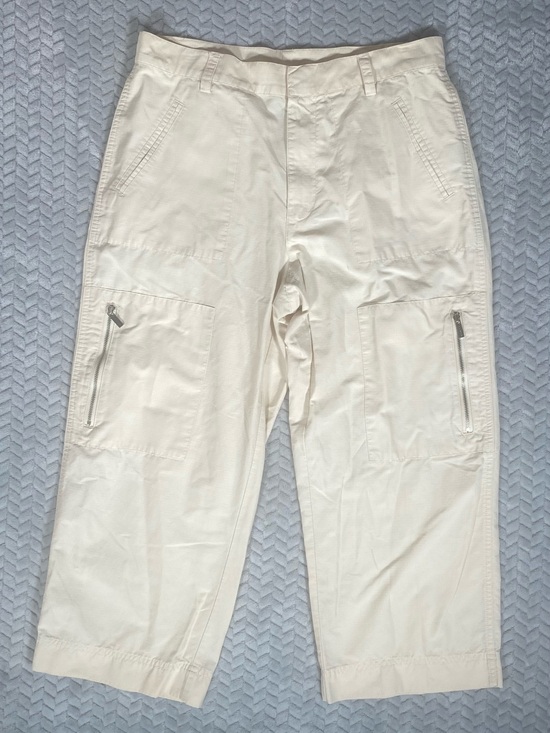 Ralph Lauren Pants - RALPH LAUREN CROP CARPENTER CROP PANTS WITH POCKETS SIZE 4 Ivory Zipper Pockets